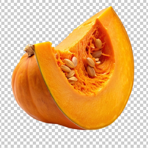 pumpkin slice isolated on transparent background