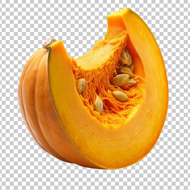 pumpkin slice isolated on transparent background