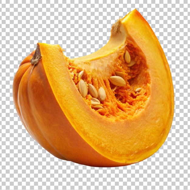 pumpkin slice isolated on transparent background