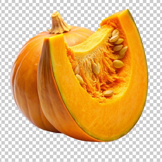 pumpkin slice isolated on transparent background