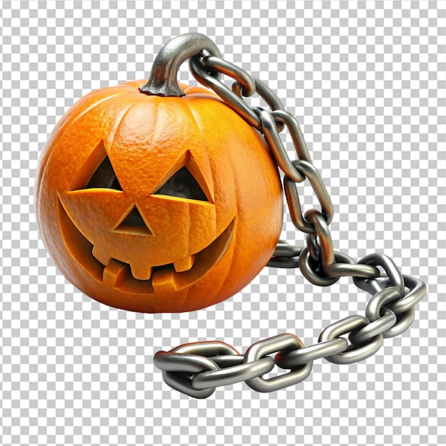 pumpkin with chain