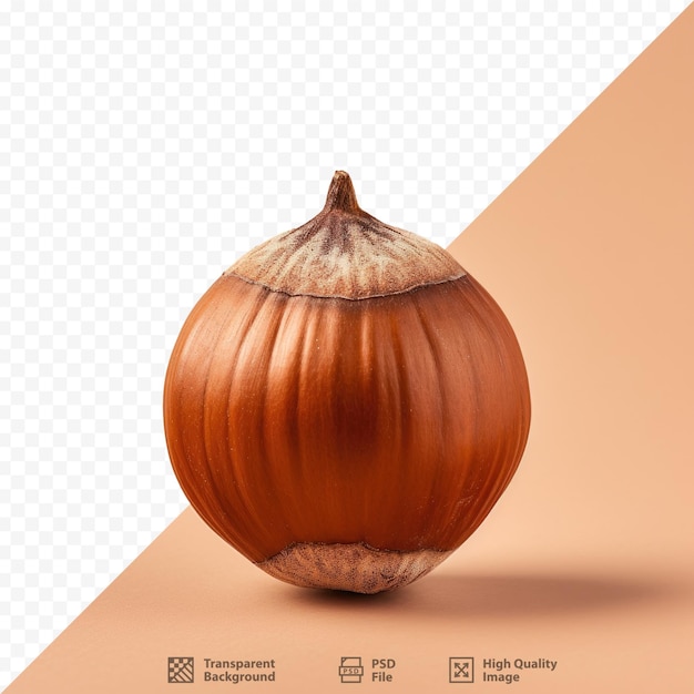 a pumpkin with a cut out of the top.