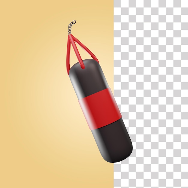 Punching bag 3d illustration