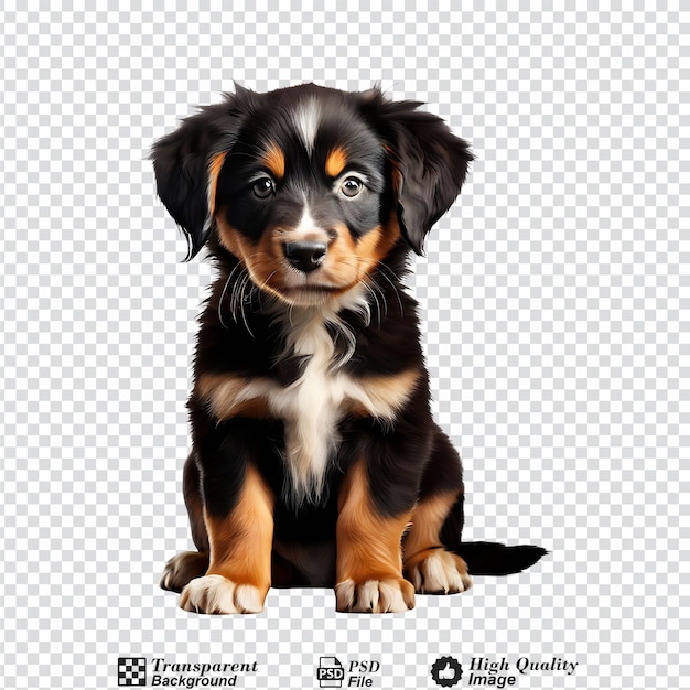 puppy dog isolated on transparent background