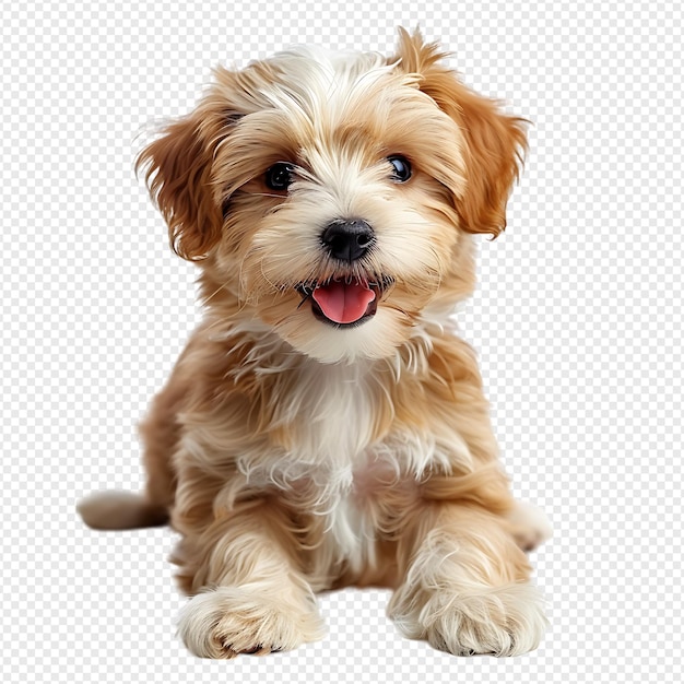 Puppy dog on isolated transparent background