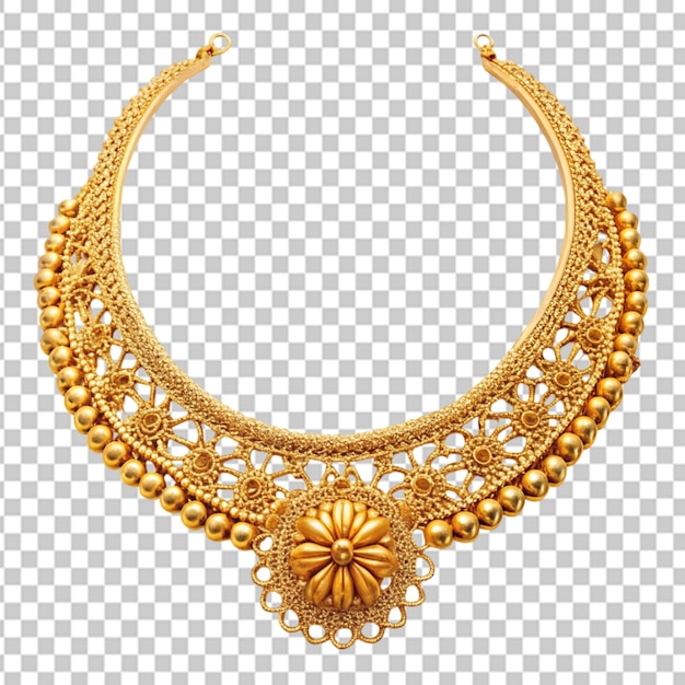 pure 24 carat gold jeweler necklace transparent background