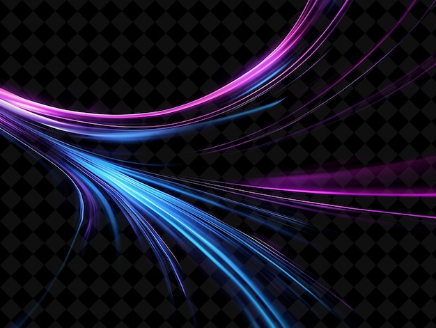 a purple and blue abstract design with a black background