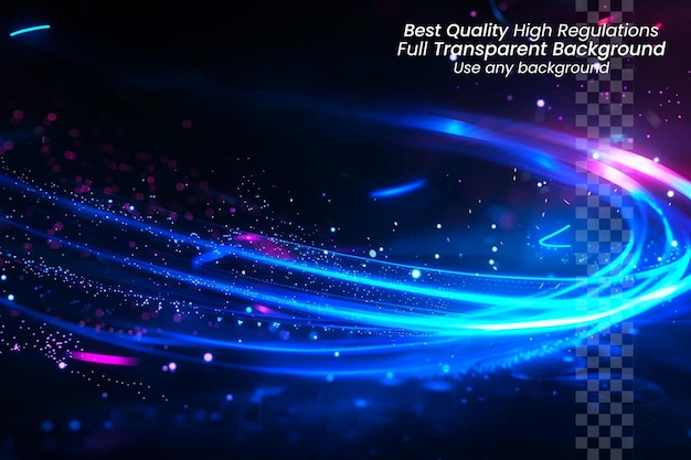 a purple and blue light background with the words best quality