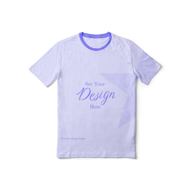 purple and blue t shirt mockup