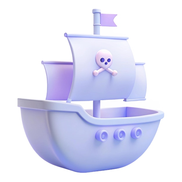 PSD a purple boat with a purple star on the front and the word quot a quot on the front