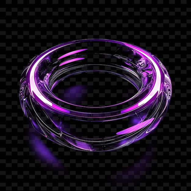 PSD a purple bracelet with a purple glow on the bottom