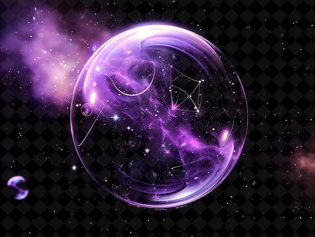 a purple bubble with the word galaxy on it