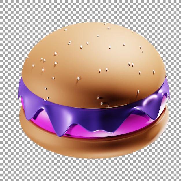 purple burger icon