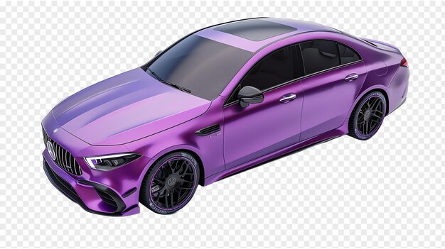 PSD purple car with purple interior and purple trim