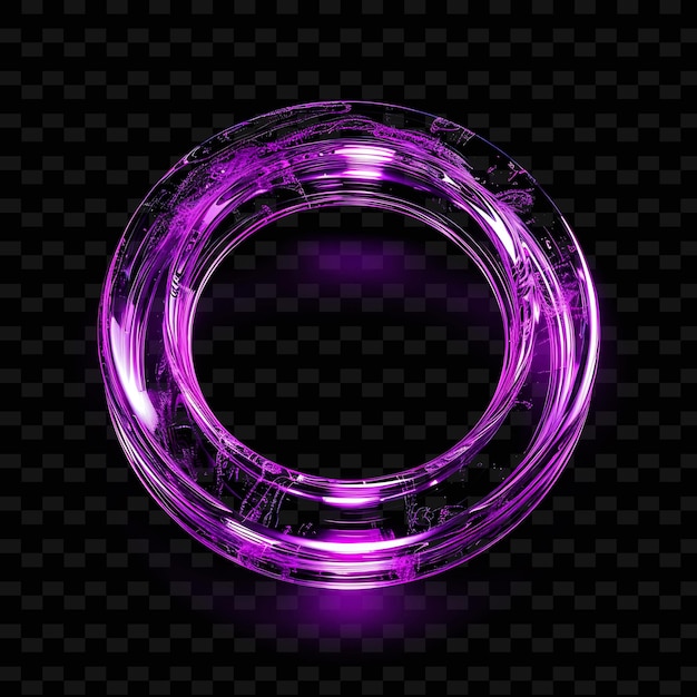 PSD a purple circle with a purple circle on a black background