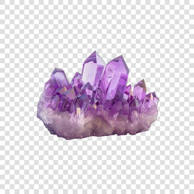 Purple crystal realisticon transparent background