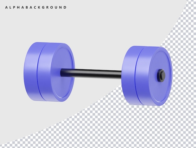 PSD a purple dumbbell with a black background and a place for text