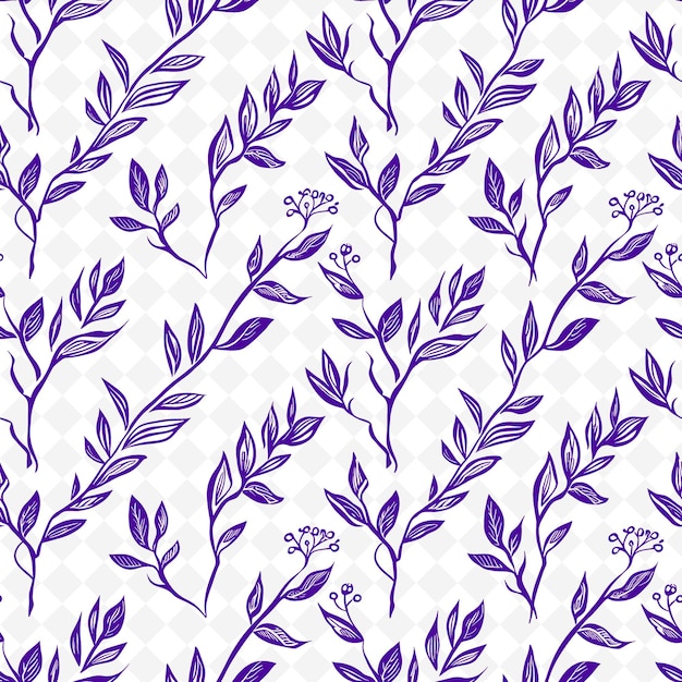 a purple floral background with purple leaves and flowers