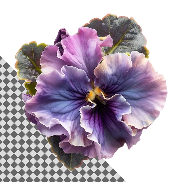 PSD purple flower on transparent background