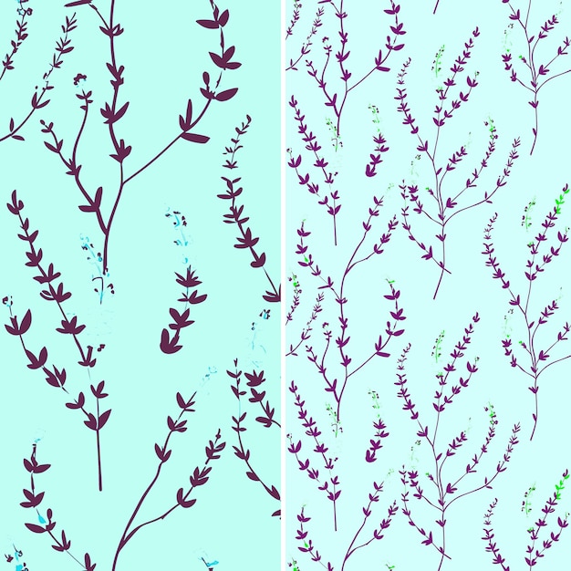 PSD purple flowers on a blue background with a blue background