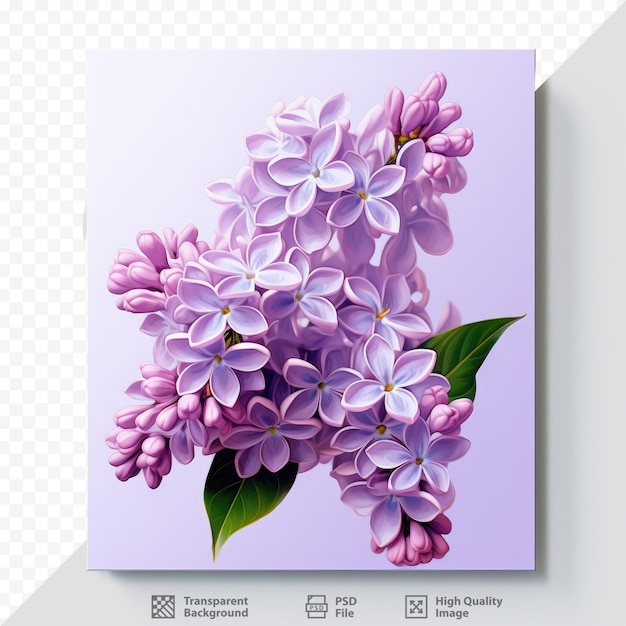 PSD purple flowers on a dark surface