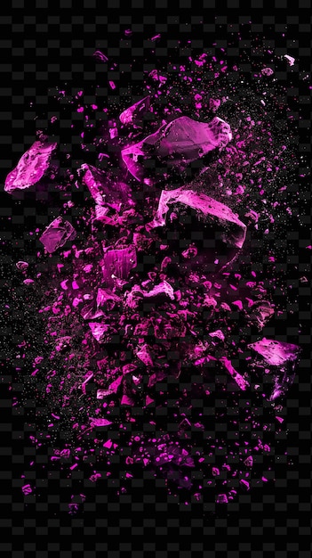 PSD purple gemstone is a material that is made of crystals