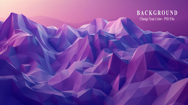 PSD purple gradient background low poly style vector illustration flat design purple and pink