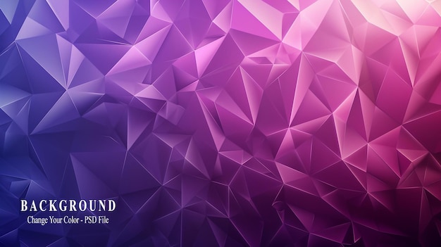 PSD purple gradient background low poly style vector illustration flat design purple and pink