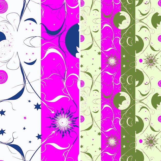 PSD a purple and green pattern with the words quot spring quot on the bottom