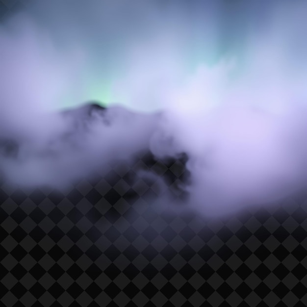 PSD a purple and green sky with clouds and a black background