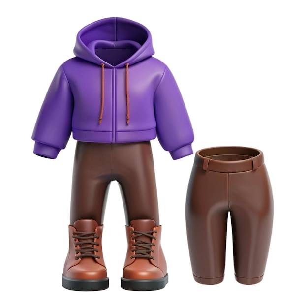 PSD a purple hoodie with a hood that says quot the boot quot