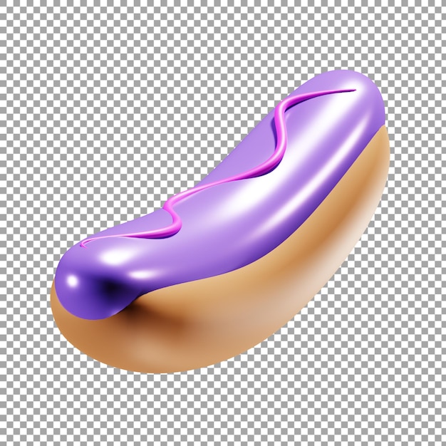 purple hot dog icon