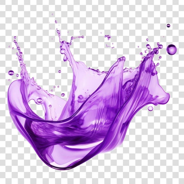 Purple liquid splash abstract art graphics