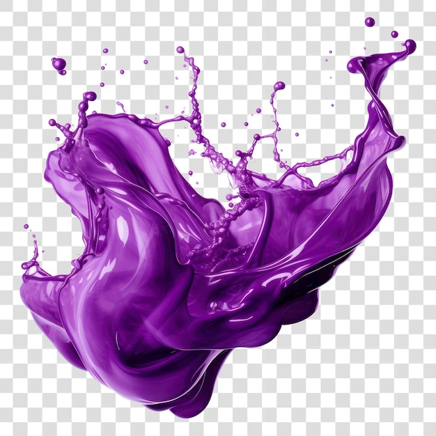 PSD purple liquid splash abstract expression creative