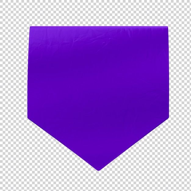 Purple paper flag 3d Festa Junina 3d Brazil for June party Saint John seal and arraia