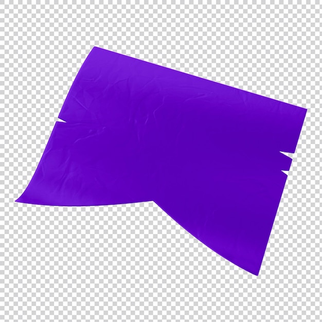 Purple paper flag 3d Festa Junina 3d Brazil for June party Saint John seal and arraia