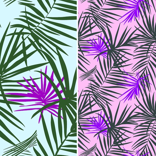 PSD the purple and pink background is from the collection of palm trees