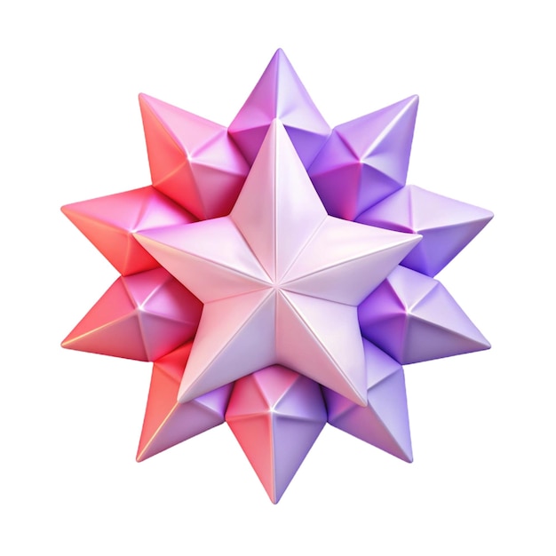 a purple and pink star that is made by the star of the star