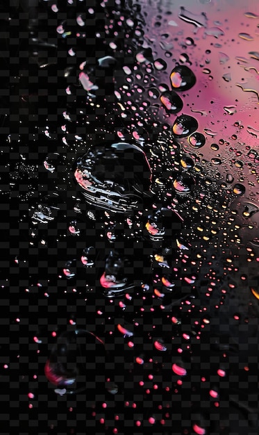 PSD a purple and pink water droplet is shown in this image