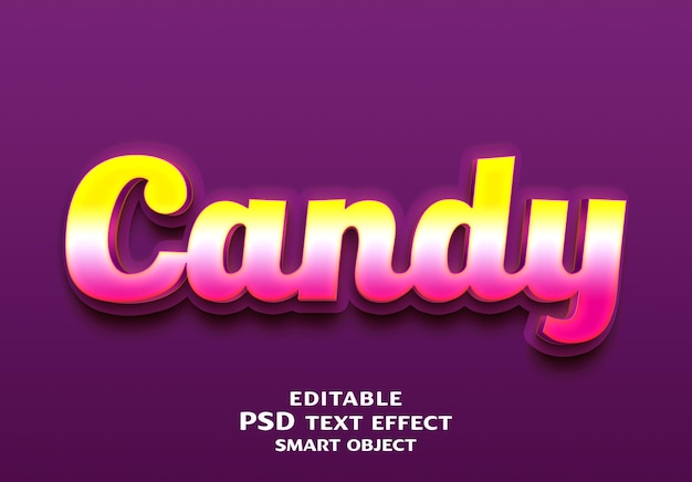 PSD a purple poster for candy product with the words candy product