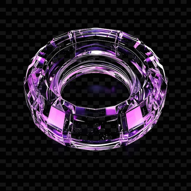 a purple ring with a purple base and a purple circle