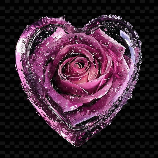 a purple rose with the word quot b quot on it