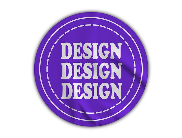 PSD a purple sign with the word design design design design design design design design design in purple