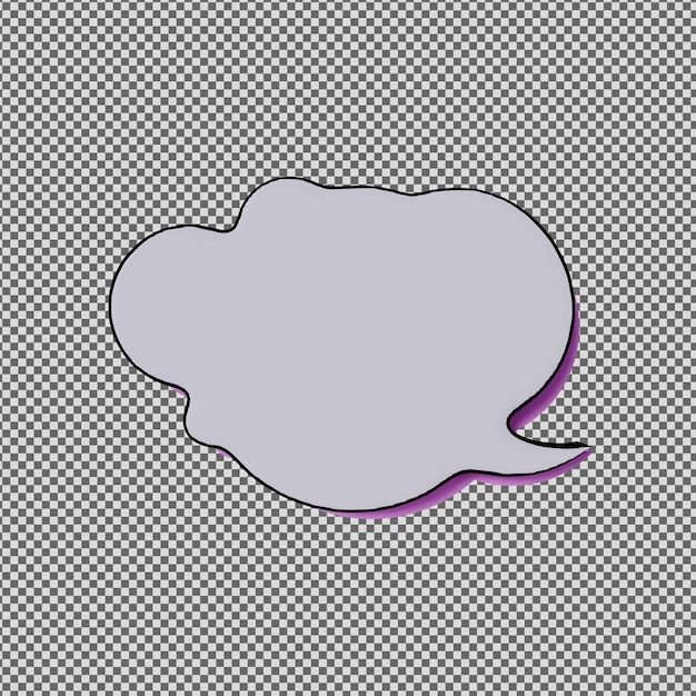 a purple speech bubble with a purple background and a purple speech bubble