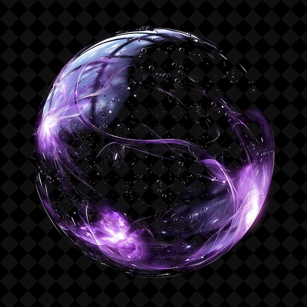 a purple sphere with the number c on it