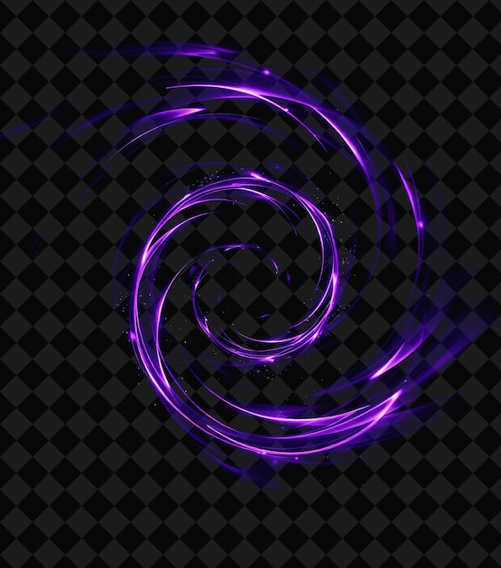 PSD purple spiral on a black background with a purple swirl