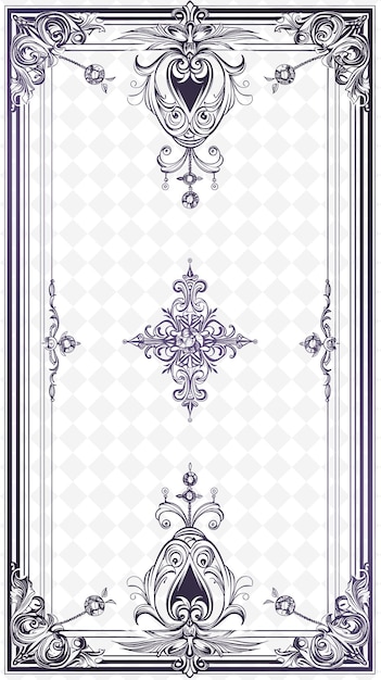 a purple and white design for a card