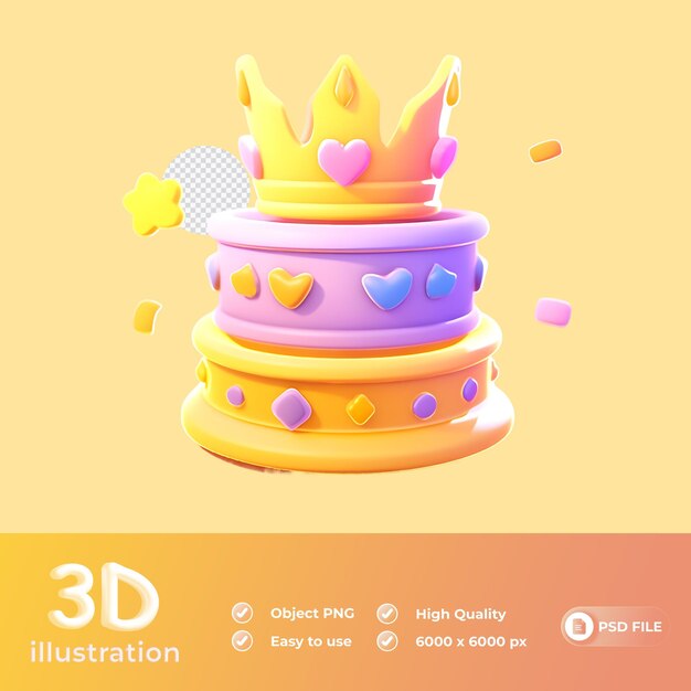 PSD purple and yellow crowns soft smooth lighting only png premium psd