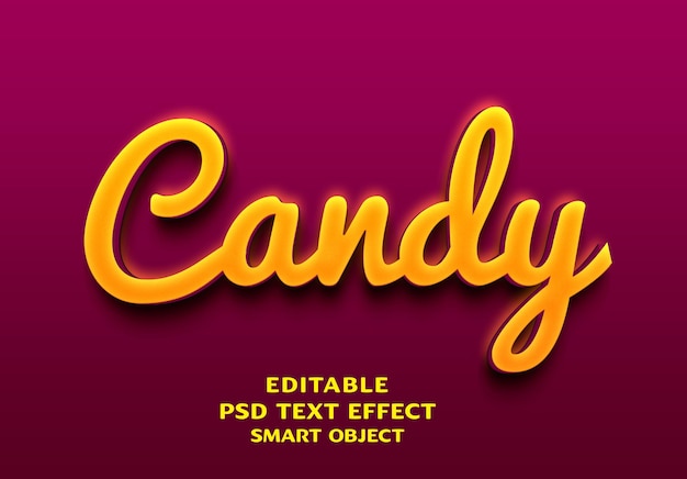 a purple and yellow poster with the words candy - like candy