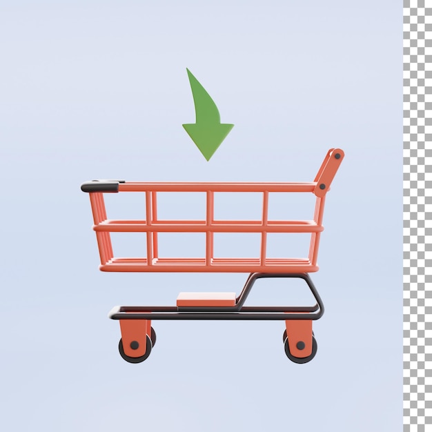 Put In Shopping Cart 3d Icon